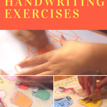 Motivating Handwriting Exercises - Sensational Learning with Penguin #NationalHandwritingDay How to use special interests to motivate special learners! 2 examples for fine motor skills, litteracy, colours and handwriting.