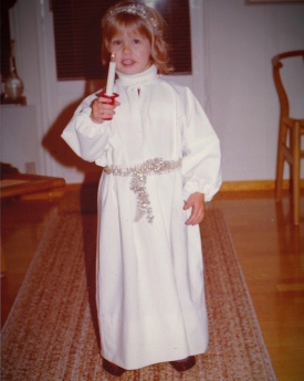 Lucia Celebrations - Me at 3