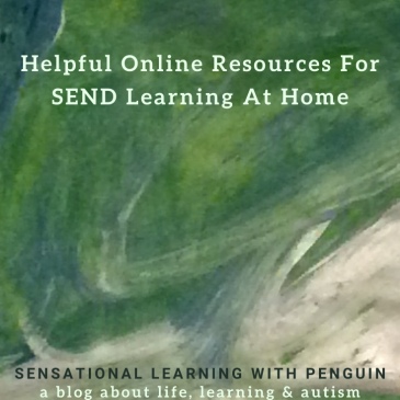 Helpful Online Resources For SEND Learning At Home #homeschooling #specialneeds #autism #learningdisability #homeeducation #homelearning